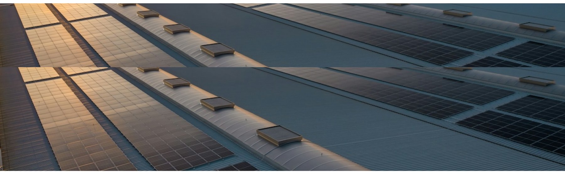 Utility-scale solar power installation